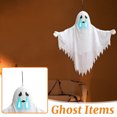 thumbnail image 4 of Halloween Glowing Hanging Decoration, Sound-Activated Talking Ghost Prop, LED Light Up Decor for Indoor Outdoor Use, Haunted Yard Party Supplies, 1Pack Glowing Hanging #F, 4 of 6