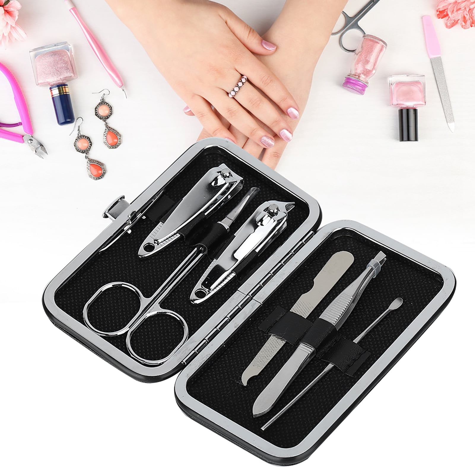 1Pcs No Splash Nail Clippers Manicure For Fingernail and Toenail