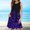 Dark Blue#1, variant on Jesvior Womens Summer Dresses with Pockets Sleeveless Floral Print Crew Neck Top Vest Beach Dresses Fashion Loose Tshirt Dress