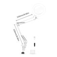 thumbnail image 2 of Yeacher Loupe avec Lumière Led Grossissement 5X Trois Modes de Gradation Luminosité Réglable Lampe de Bureau Lampe de Lecture Alimentée par USB avec Support Pliable, 2 of 7