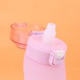 thumbnail image 3 of Botella de bebida de 650 ml sin BPA con sabor para acampar senderismo pesca rosa, 3 of 7