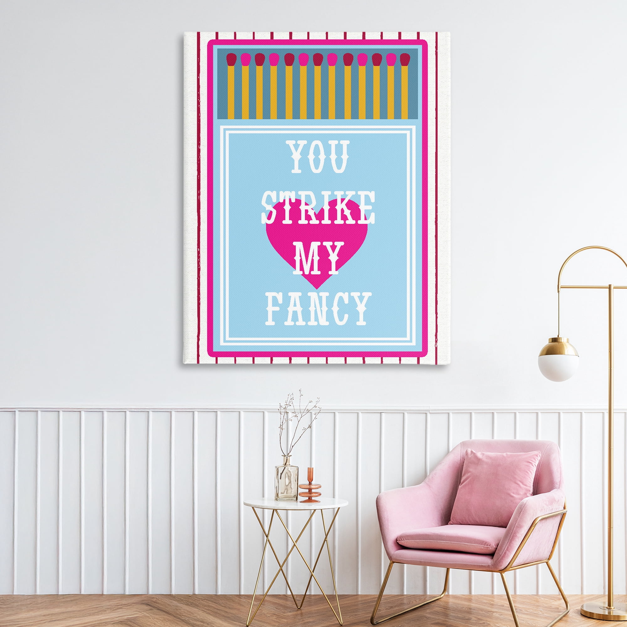 Stupell Industries You Strike My Fancy Canvas Wall Art, design by Lil' Rue