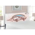thumbnail image 2 of Zodiac Headboard, Horoscope Taurus with Bull on Grungy Prediction Graphic Design, Upholstered Decorative Metal Bed Headboard with Memory Foam, Full Size, Brown Beige, by Ambesonne, 2 of 4