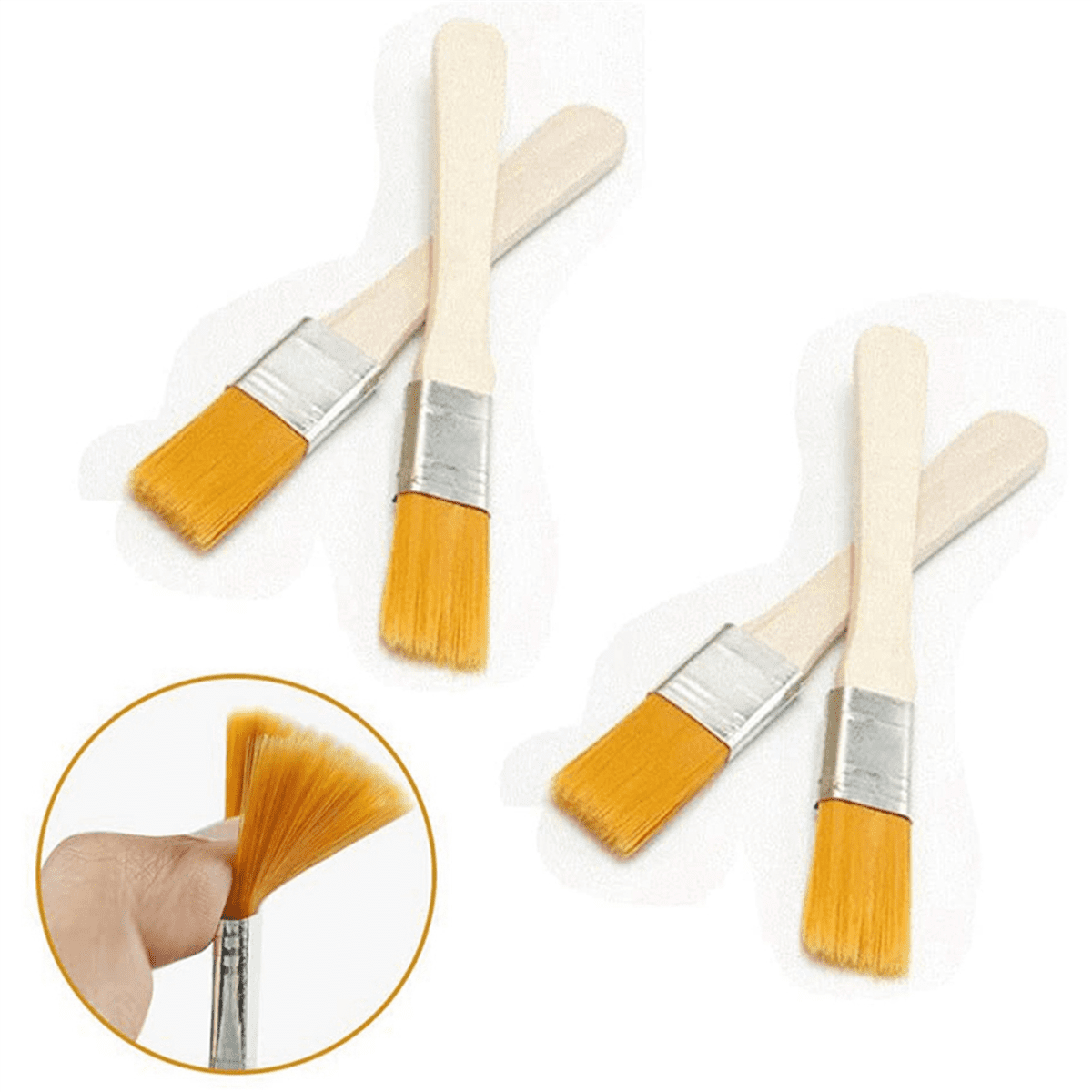 300-Piece Paint Brush Set with Wooden Handle, Brush for Cleaning and Dust Removal, Gloss Paint Brush, Oil Brush