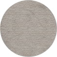 thumbnail image 2 of Addison Rugs Dream Shag Premium Machine Washable Transitional Stripes Taupe Round Rug, 8' x 8', 2 of 8