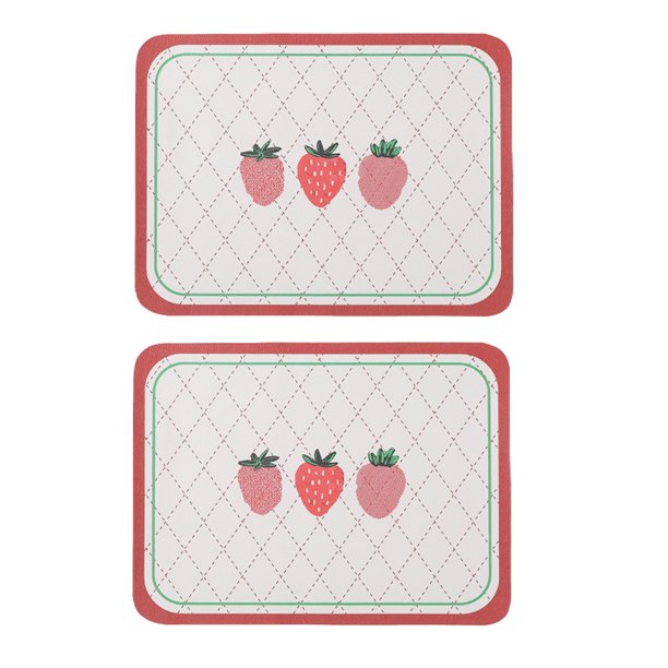 2 piezas de tapetes de estilo occidental, tapetes de cocina avanzados, tapetes aislantes del calor, tapetes para placas resistentes a altas temperaturas y al aceite.