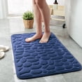 thumbnail image 7 of Bailu Memory Foam Bath Mat Pebble Bathroom Rug Super Absorbent Machine Washable Bathroom Rug (20x32, Dark Gray), 7 of 7