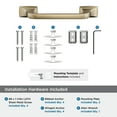 thumbnail image 4 of Amerock Highland Ridge Golden Champagne 9 inch (229mm) Towel Bar, 4 of 7