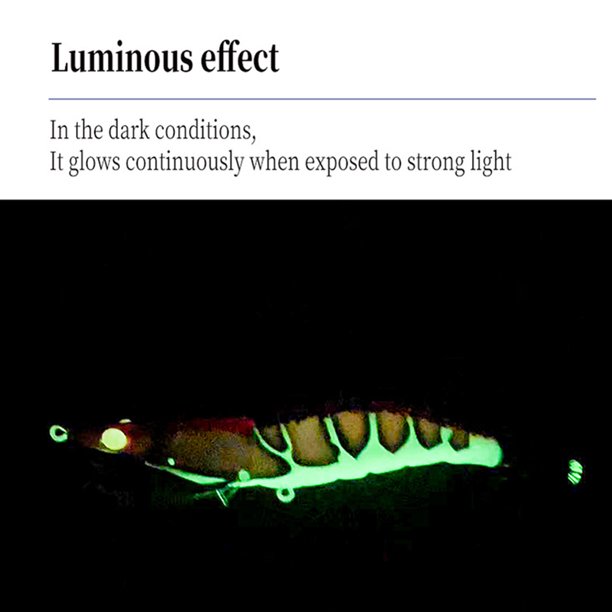 Anzuelo de calamar luminoso señuelo de pesca de calamar anzuelo doble biomimético para calamar pulpo