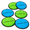Assorted-9" Pack of 6, variant on Flippy Flopper Flying Disc Soft Dog 9 Inch Floats 6 Pack