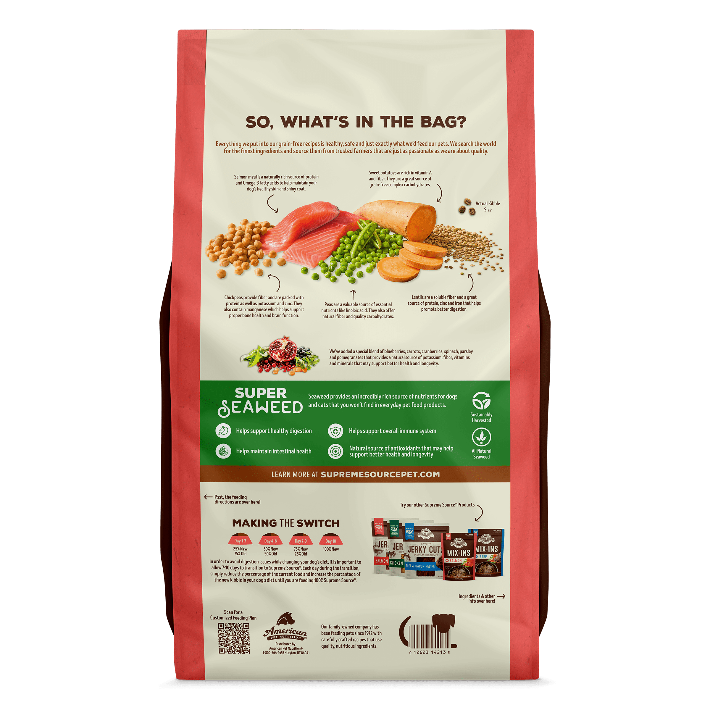 Supreme Source Grain-Free Salmon Meal & Sweet Potato Recipe Dry Dog Food, 22lb Bag