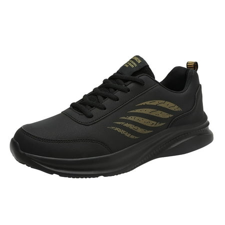 

Sneakers for Men Mens Shoes Casual Leather Laace Up Solid Color Casual Fashion Simple Shoes Running Shoes Mens Sneakers Pu A 42