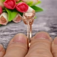 thumbnail image 4 of 7mm Cushion Cut 1.8 Carat Morganite Engagement Ring Wedding Ring 10k Rose Gold Unique Basket Prongs, 4 of 6