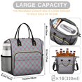 thumbnail image 5 of Green and Red Checkered Pattern Insulated Leakproof Lunch Box for Women, Large Lunch Bag for Tween Teen Adult, Loncheras Para Mujer for Work Beach Travel Picnic Camping, 5 of 6