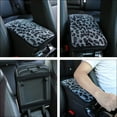 thumbnail image 6 of Car Center Console Cover Plush Car Armrest Cover Leopard Auto Arm Rest Pad, 6 of 7