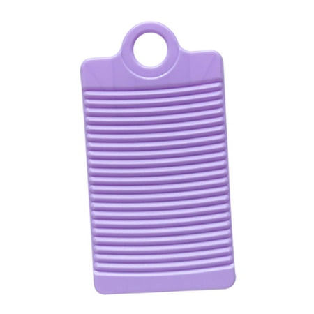 perfk Hand Wash Board Washboard for Laundry Bathroom Accessories Clothes Violet