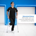 thumbnail image 2 of Par de muletas de aluminio con empuñaduras ajustables Marca Handy, 2 of 7