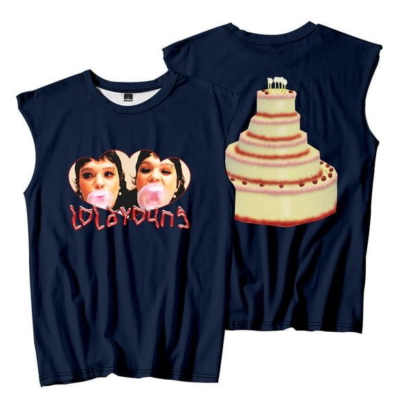 Lola Young Messy Cake Sleeveless T-Shirts Tank Tops Women Men Fashion Streetwear Tee