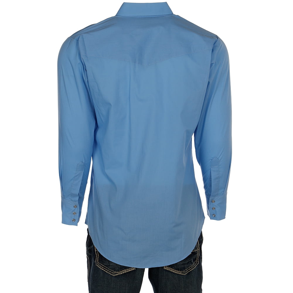 Ely Cattleman Big and Tall Long Sleeve Solid Western Shirt