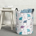 thumbnail image 6 of Fuzoiu cute winter Gnome Print Circular Hamper,Laundry Basket with Handle,Collapsible Laundry,Dirty Clothes Storage Basket,for Bedroom Bathroom Dorm Living Room-Small, 6 of 6