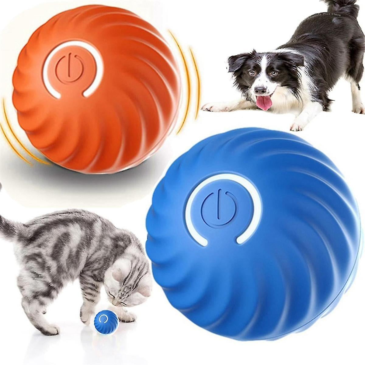Electronic Dog Toy Ball Smart Moving Ball Automatic Jump Dog Ball Pet Rolling Ball Toy For Puppy Birthday Gifts Blue Walmart