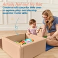 thumbnail image 3 of ECR4Kids SoftZone Play Patch Activity Mat and Toy Bins, Beginner Playset, Earthtone, 6-Piece, 3 of 9