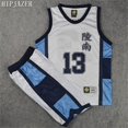 thumbnail image 2 of HipJazer Cosplay Ryonan 7 # Akira Sendoh 13 # FUKUDA 6 # KASHINO 8 # UEKUSA camiseta de baloncesto uniforme de baloncesto para hombre conjunto con pantalones cortos, 2 of 5