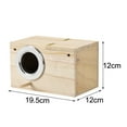 thumbnail image 4 of Parakeet Nest Box Bird House Budgie Wood Breeding Box for Lovebirds, Parrotlets Mating Box (7.7 * 4.7 * 4.7 inch), 4 of 7