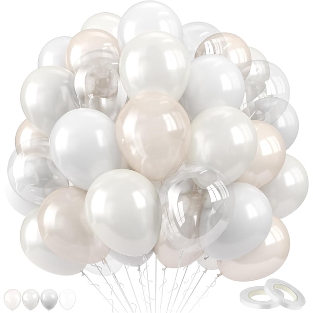 Yanonmyfd 60 Pcs Football Balloons, Football Balloon for Boys, 12 Inch Soccer Latex Balloons Pattern Helium for Kids Boys Birthday Sports Themed Party Decorations World Cup Theme Party Supplies