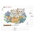thumbnail image 2 of Diamond Painting 5D DIY Parcial Forma especial Taladro Flor Gato Decoración (YXC443), 2 of 9