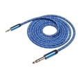 thumbnail image 3 of Cable de audio de 3,5 mm a 6,35 mm con cable de tensión galvanizado estéreo de 1/4'' a 1/8'' 3m, 3 of 9