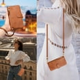 thumbnail image 5 of Google Pixel 6 5G Case ,Zipper Handbag Wallet Leather Cover with Crossbody Detachable Lanyard Strap, 5 of 5