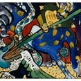 thumbnail image 3 of Wassily Kandinsky 21x20 Black Modern Framed Museum Art Print Titled - Saint George I (1911), 3 of 5