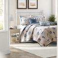 thumbnail image 3 of Coastal Reversible Bedding Sets Brushed Microfiber Decorative Pillows Included, 3 of 9