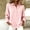 Pink women's plaid button up shirt a1, variant on BRELIL Women's Fall Long Sleeve Button Up Plaid Shirt Casual Loose Fit Collared Top, Pink XL