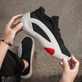thumbnail image 2 of Men's Thick-soled High-top Domineering Running Shoes Fashion Dad Shoes,  Outdoor Breathable, 2 of 9