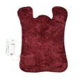 thumbnail image 2 of GAZHEK 32" x23" Red Heated Car Blanket Fleece Electric Car Blanket, Car Cigarette Lighter Socket Storage Bag, Warm Heating Pads Neck And Shoulders Large Heat Wrap Soft Silky Plush Electric Blanket, 2 of 5