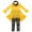 Yellow, variant on Odeerbi Toddler Girls 3 Piece Outfits Ruffle Dress Shirt Floral Pants Set Spring Fall Clothes Fashion Casual Round Neck Collar Long Sleeve Tops Printed Long Pants Sets White