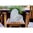 thumbnail image 3 of 12" Farmhouse White Wash Wooden Heart, 3 of 5
