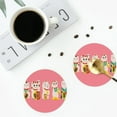 thumbnail image 5 of Disketp Lucky Cat ,Cute Cat Funny Coasters,6 Pcs Leather Coasters With Holder, Perfect Housewarming Hostess Gifts,Protect Furniture From Water Marks Scratch And Damage, 5 of 9