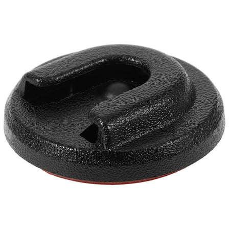 HEMOTON  Hand Microphone Holding Clip Cb Holder The Hook Is Retractable Small Black