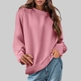 thumbnail image 2 of Futezty Crewneck Sweatshirts Women Trendy Casual Long Sleeve Tops Cute Teen Girls Crew Neck Sweatshirt Sweaters 2024, 2 of 5