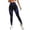 Blue, variant on Gkeoshab Yoga Pants Women's High-Waist Color Block Yoga Pants - Seamless Tummy Control & Striped Design Workout Tights Blackish Green L