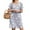 Light Gray_Star, variant on Avidlove Women Button Down Nightgown Short Sleeve House Coat with Pocket Print Sleepwear House Dress