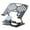 Black, variant on Double Use Portable Aluminum Laptops Risers Stand With Ventilated Base And AntiSlip Pad Fit For 10-17.3Inch Computers