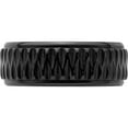 thumbnail image 3 of Zirconium Black Polished 8mm Grooved Band (Size 12.5) Made In China zcr102-12.5, 3 of 5