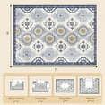 thumbnail image 4 of EnHomee Area Rugs for Living Room 5x7 Area Rugs Machine Washable Area Rugs Vintage Boho Indoor Area Rugs for Bedroom,Blue, 4 of 10