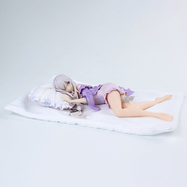 Anime Re Life In A Different World From Zero Emilia Puck 1/7, figura de acción, chicas sexys, Nuded 18, muñeca de colección para adultos, juguete Hentai Fivean unisex