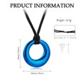 thumbnail image 2 of Cremation Jewelry Urn Necklace for Ashes for Women Men, Circle of Life Eternity Memorial Pendant Ash Jewelry, 2 of 7