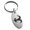 Silver, variant on Stainless Steel Ancient Tribal Mercy Rune Engraved Small Oval Charm Keychain Keyring